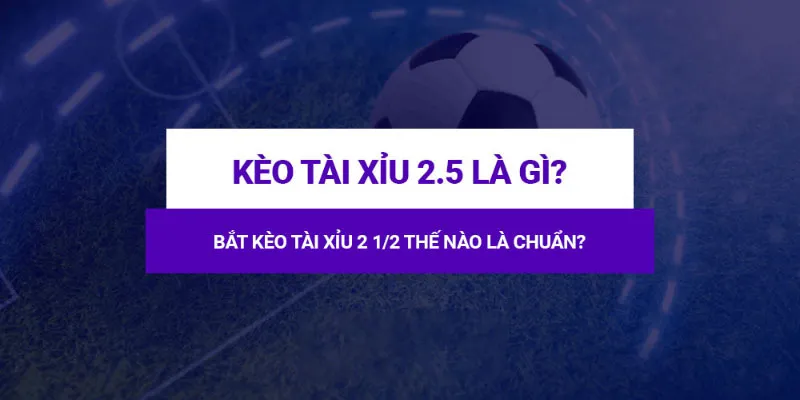 Kèo Tài Xỉu 2.5 trong cá cược bóng đá